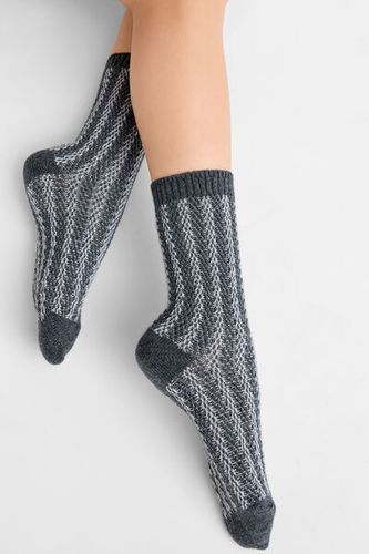Two-Tone Socks with Cashmere Woman Size TU - Calzedonia - Modalova