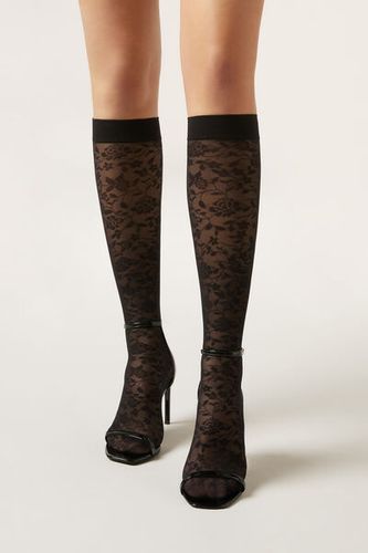 Lace Knee-High Socks Woman Size TU - Calzedonia - Modalova