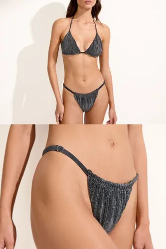 Thong Swimsuit Bottom Silver Glitter Woman Size TU - Calzedonia - Modalova