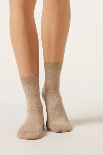 Ribbed Glitter Socks Woman Size TU - Calzedonia - Modalova