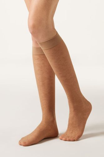 Lace Knee-High Socks Woman Size TU - Calzedonia - Modalova