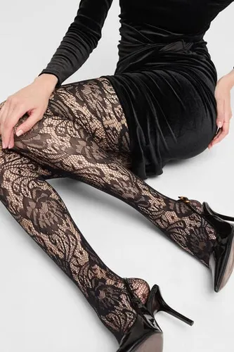 Floral Fishnet Tights Woman Size 1/2 - Calzedonia - Modalova