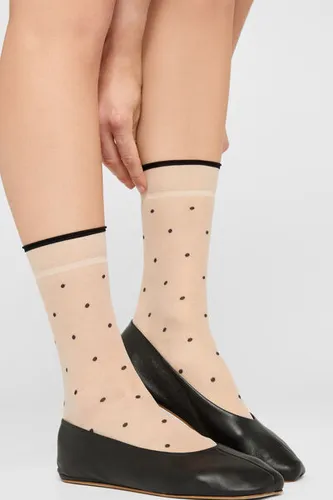 Elastic-Free Sheer Dotted Socks Woman Size TU - Calzedonia - Modalova