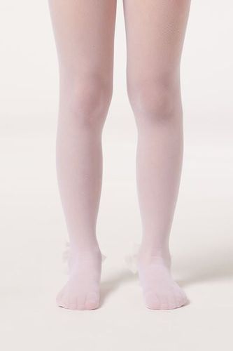 Girls’ 30 Denier Tulle Tights with Bow Girl Size 4-6 - Calzedonia - Modalova