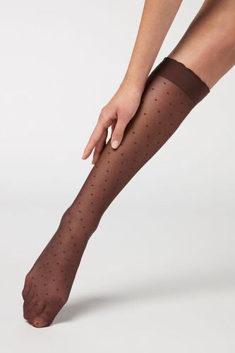 Patterned knee-high socks Woman Size TU - Calzedonia - Modalova
