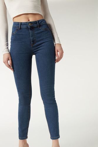 Push-up and soft touch jeans Woman Blue Size XL - Calzedonia - Modalova