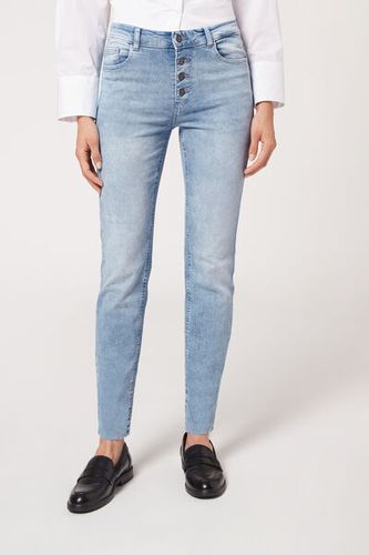 Super Skinny Buttoned Jeans Woman Blue Size XL - Calzedonia - Modalova