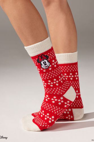 Disney Minnie Christmas House Socks Woman Size TU - Calzedonia - Modalova