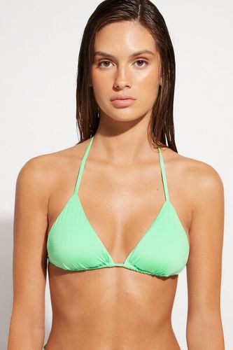 Triangle String Swimsuit Top Indonesia Woman Green Size 4 - Calzedonia - Modalova