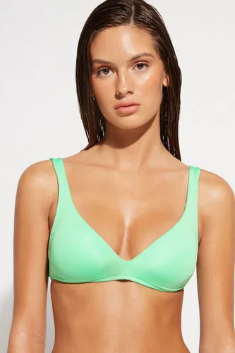 Padded Triangle Swimsuit Top Indonesia Woman Green Size 3 - Calzedonia - Modalova
