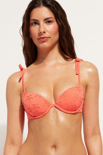 Padded Push-Up Swimsuit Top Corfù Woman Orange Size 4 - Calzedonia - Modalova