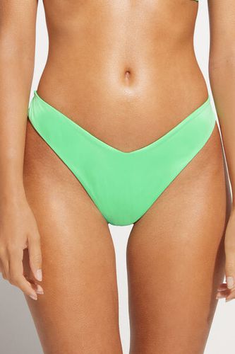 High Cut Brazilian Swimsuit Bottom Indonesia Woman Green Size 4 - Calzedonia - Modalova