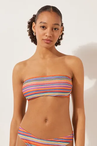 Bandeau Swimsuit Top Colorful Stripes Woman Multicolor Size 2 - Calzedonia - Modalova