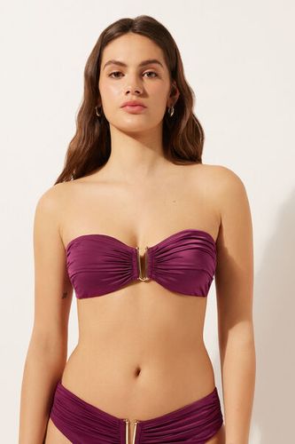 Lightly Padded Bandeau Swimsuit Top Timeless Diva Woman Size 4 - Calzedonia - Modalova