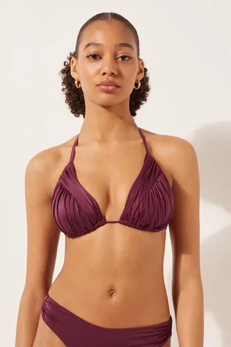 Triangle String Swimsuit Top Timeless Diva Woman Burgundy Size 5 - Calzedonia - Modalova