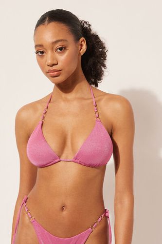 Removable Padding Triangle Swimsuit Top Golden Gleam Woman Pink Size 3 - Calzedonia - Modalova