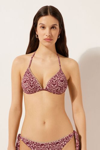 Padded Push-Up Swimsuit Top Botanic Bordeaux Woman Size 4 - Calzedonia - Modalova