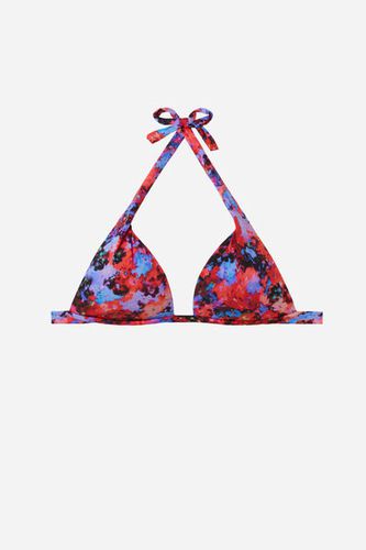 Graduated Padded Triangle Swimsuit Top Blurred Flowers Woman Size 3 - Calzedonia - Modalova