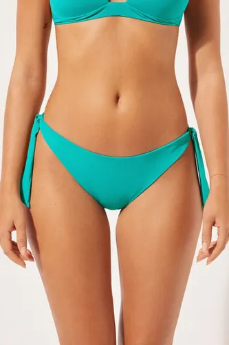 Side Tie Brazilian Swimsuit Bottom Indonesia Woman Green Size XS - Calzedonia - Modalova