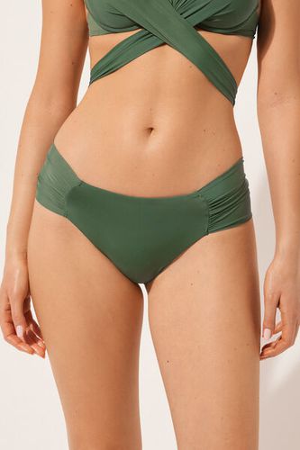 Draped Swimsuit Bottom Indonesia Woman Green Size S - Calzedonia - Modalova