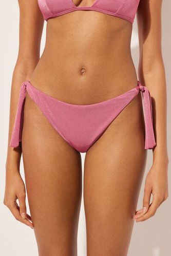 Tied Swimsuit Bottom Golden Gleam Woman Pink Size M - Calzedonia - Modalova