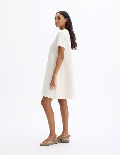 Robe courte en coton - beige - celio - Modalova