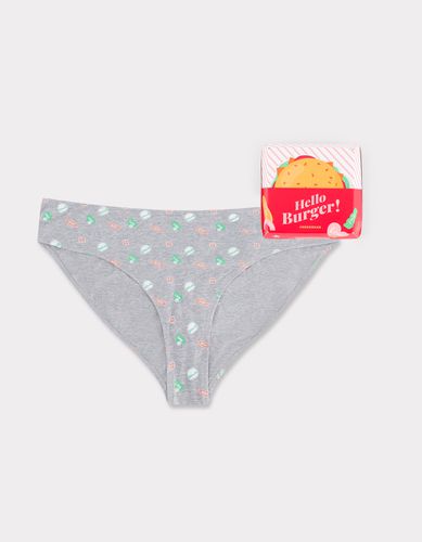 Culotte motifs burger - gris - celio - Modalova