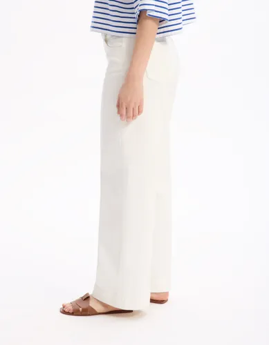 Pantalon casual - blanc - celio - Modalova