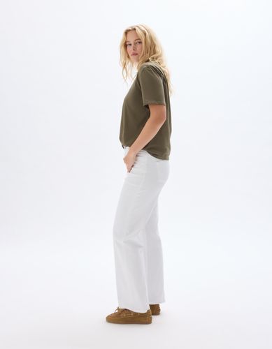 Jean large taille haute 3 longueurs - écru - celio - Modalova