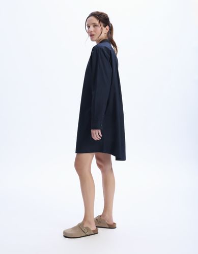 Robe courte à col mao - marine - celio - Modalova