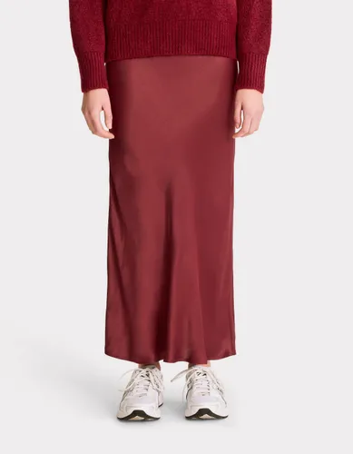 Jupe en satin - figue - celio - Modalova