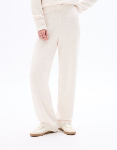 Bas de pyjama en polaire moelleuse - écru - celio - Modalova