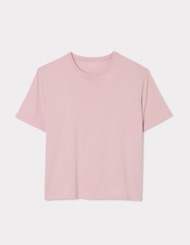 T-shirt en coton à col rond - rose - celio - Modalova