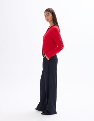 Pantalon large habillé à plis - celio - Modalova