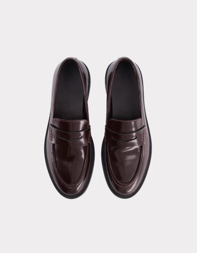 Mocassin à bouts ronds en cuir - marron - celio - Modalova