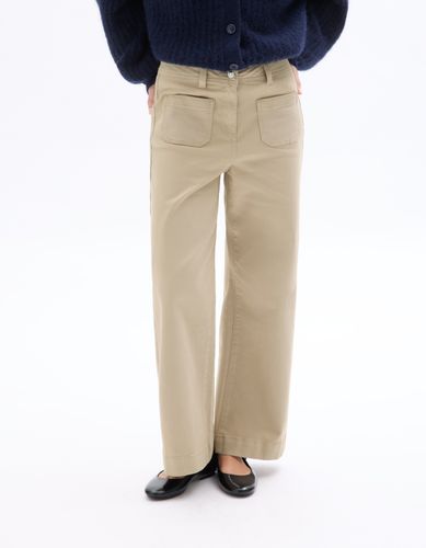 Pantalon coupe Culotte - beige - celio - Modalova