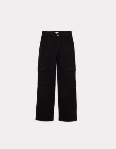 Pantalon cargo taille haute - noir - celio - Modalova