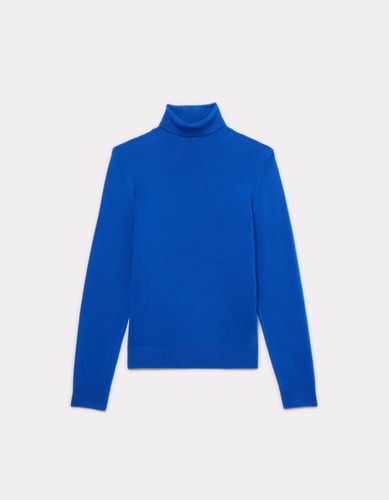 Pull uni col roulé - bleu électrique - celio - Modalova