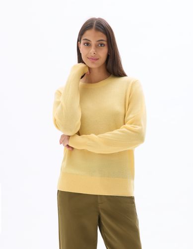 Pull 100% cachemire à col rond - jaune - celio - Modalova