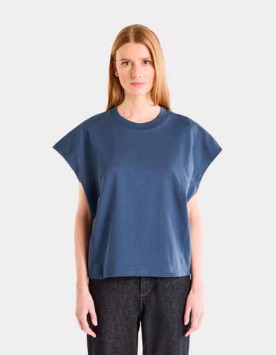 T-shirt coton épais oversize sans manche - bleu - celio - Modalova