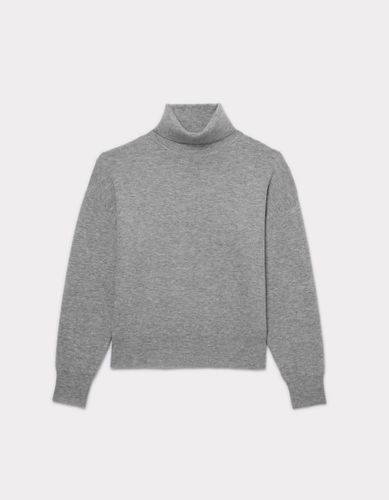 Pull col roulé en maille - gris - celio - Modalova