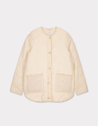 Doudoune light col rond - beige - celio - Modalova