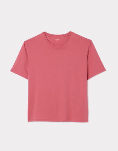 T-shirt en coton à col rond - rose - celio - Modalova