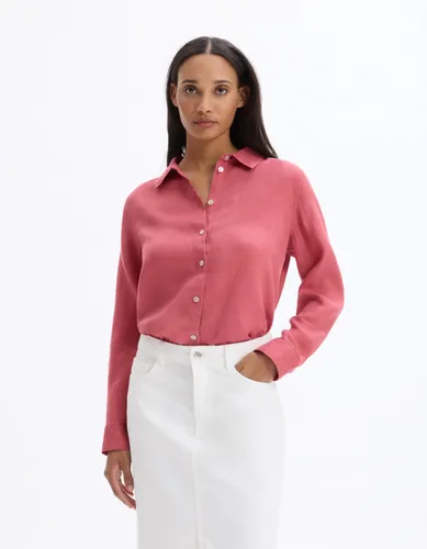 Chemise 100% Lin - rose - celio - Modalova