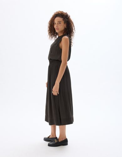 Jupon en satin - gris - celio - Modalova