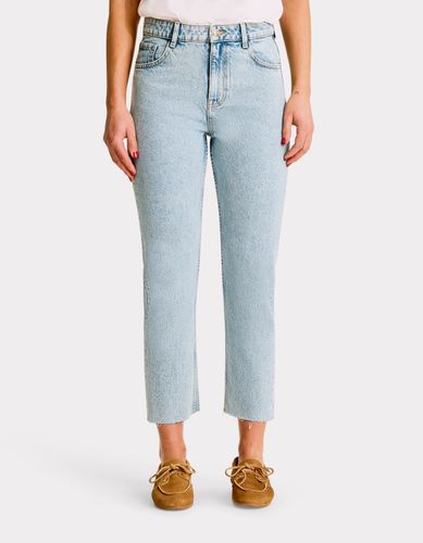 Jean droit 7/8è - bleached - celio - Modalova