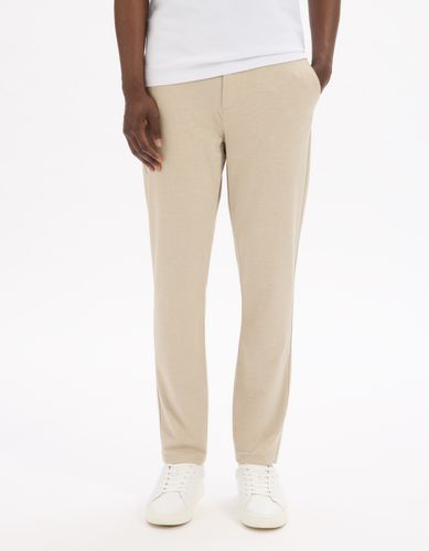 Pantalon slim stretch - beige - camaieu - Modalova
