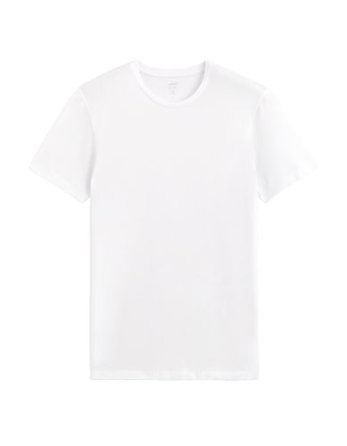 T-shirt slim col rond en coton stretch - camaieu - Modalova