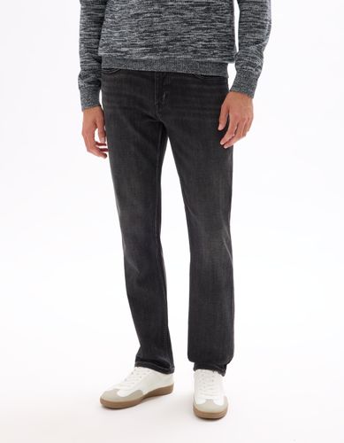 Jean C.15 straight stretch maille 3 longueurs - noir - camaieu - Modalova