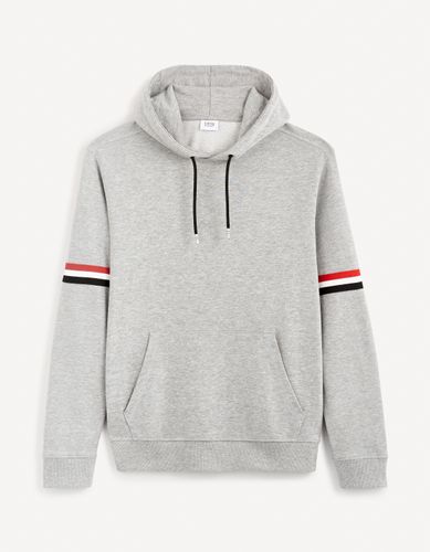 Sweat à capuche - gris - celio - Modalova
